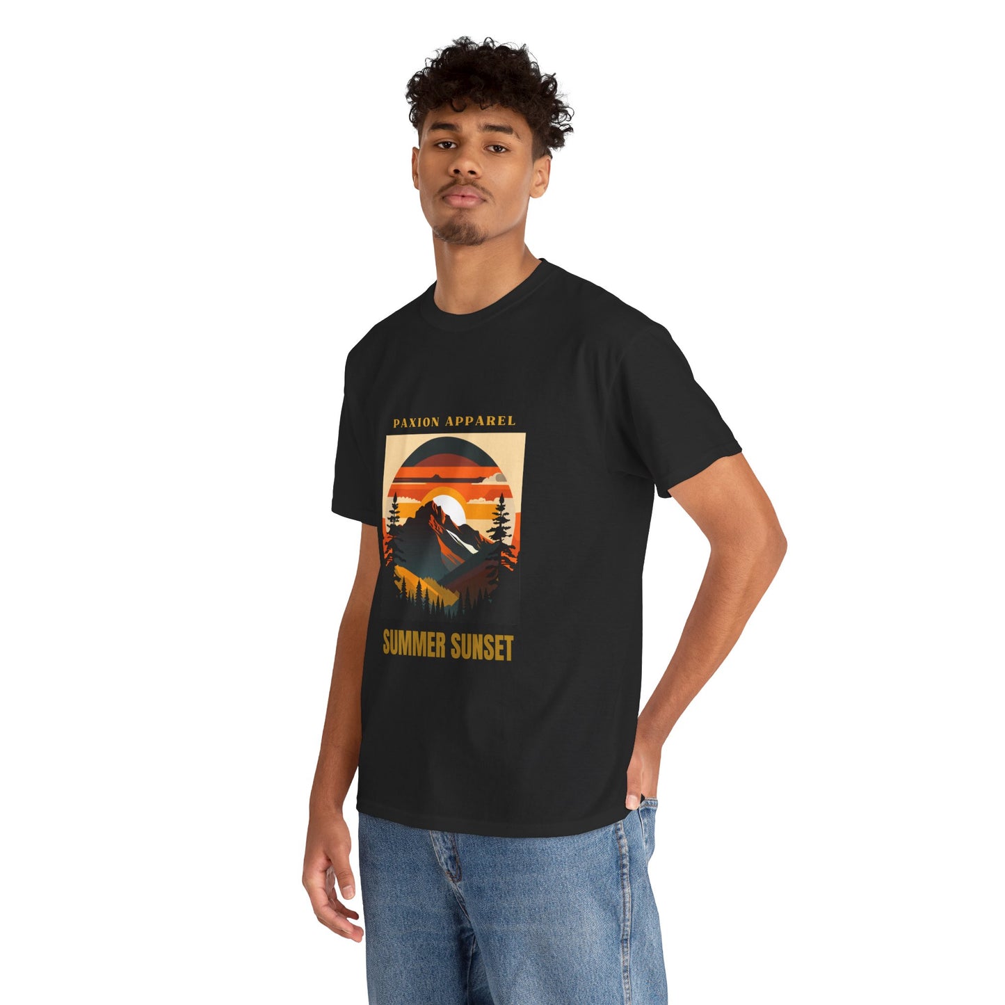 Golden Summer Sunset - Heavy Cotton T-Shirt