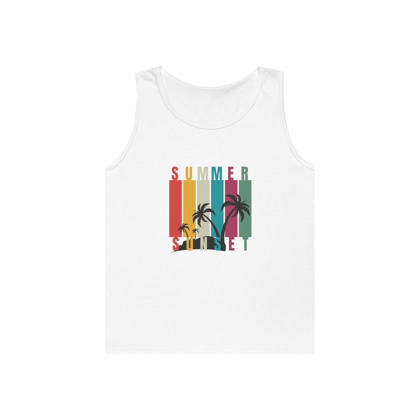 Summer Sunset II - Unisex Heavy Cotton Tank Top