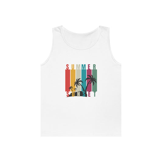 Summer Sunset II - Unisex Heavy Cotton Tank Top