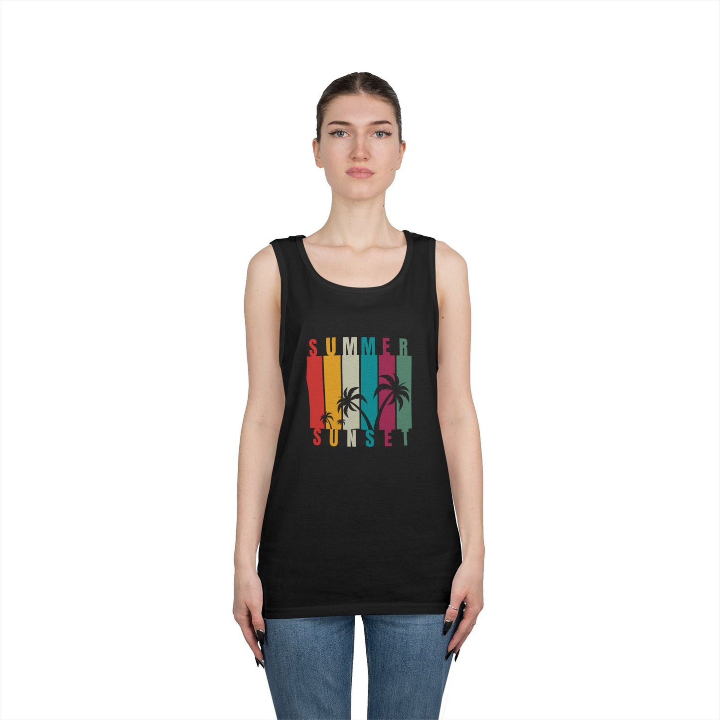 Summer Sunset II - Unisex Heavy Cotton Tank Top