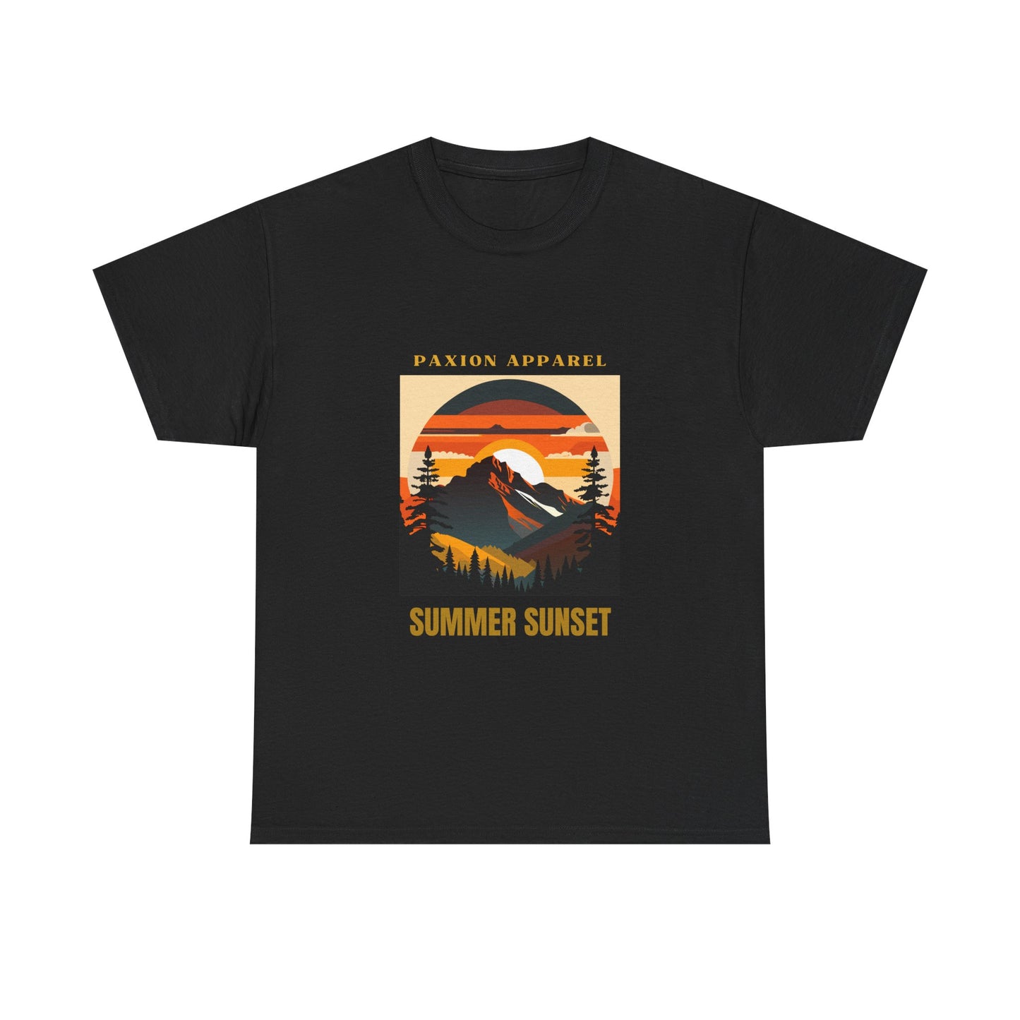 Golden Summer Sunset - Heavy Cotton T-Shirt