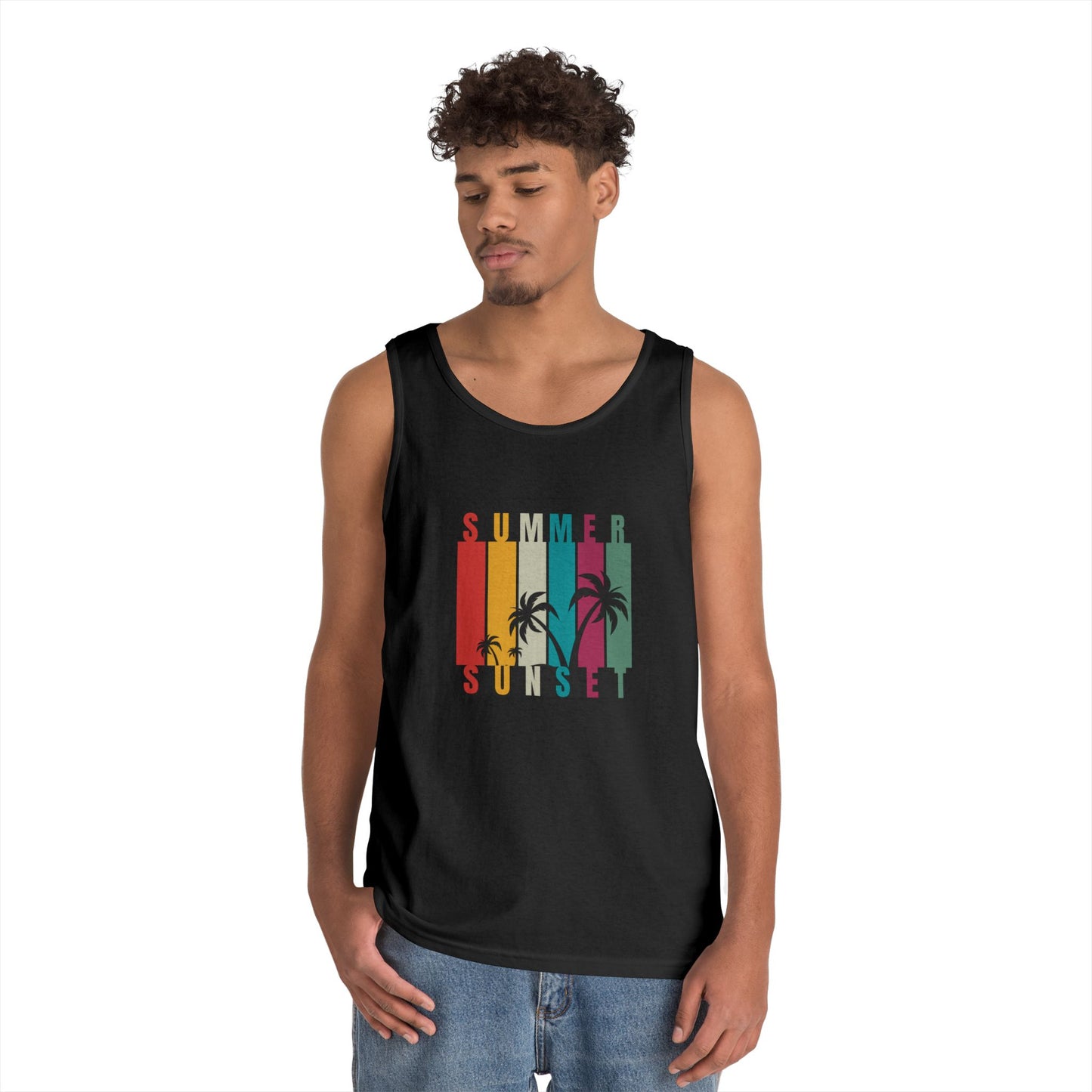 Summer Sunset II - Unisex Heavy Cotton Tank Top